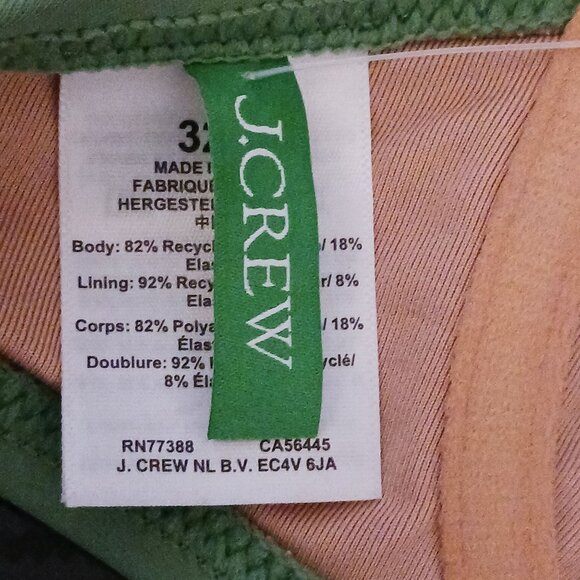 NEW J. Crew Balconette Underwire Bikini Swim Top Rustic Willow/Sage Green 32B - Picture 9 of 11